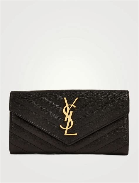 ysl white black wallet|ysl monogram wallet price.